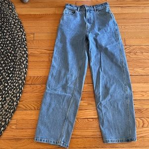 Everlane way-high organic cotton wide leg jean